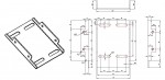 Halterung930 dimensions wall plate